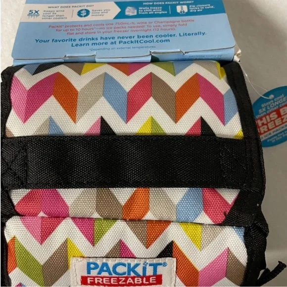 PackIt Freezable Wine Bags - Black and Multicolor - Picture 5 of 5